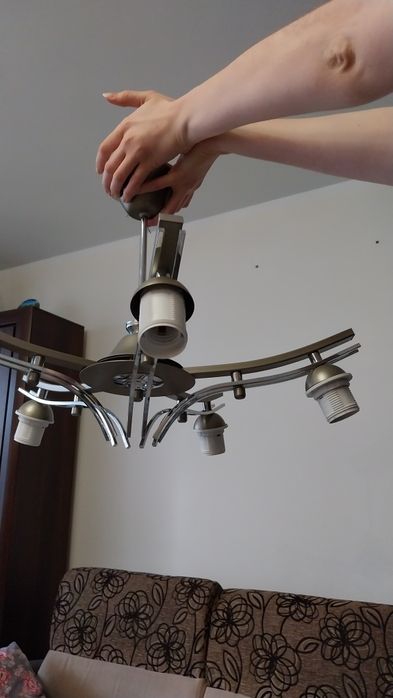 Żyrandol pięcioramienny