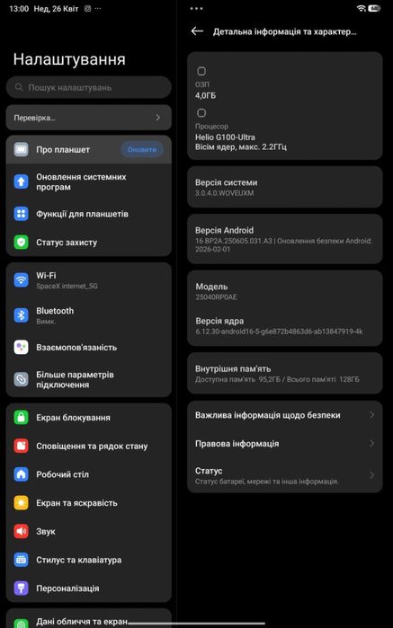 Планшет Xiaomi Redmi Pad 2 WiFi 4/128GB Graphite Gray