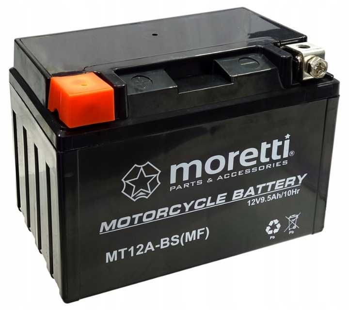 Akumulator motocyklowy Moretti MT12A-BS YT12A-BS Żel AGM ET12A BS 12V