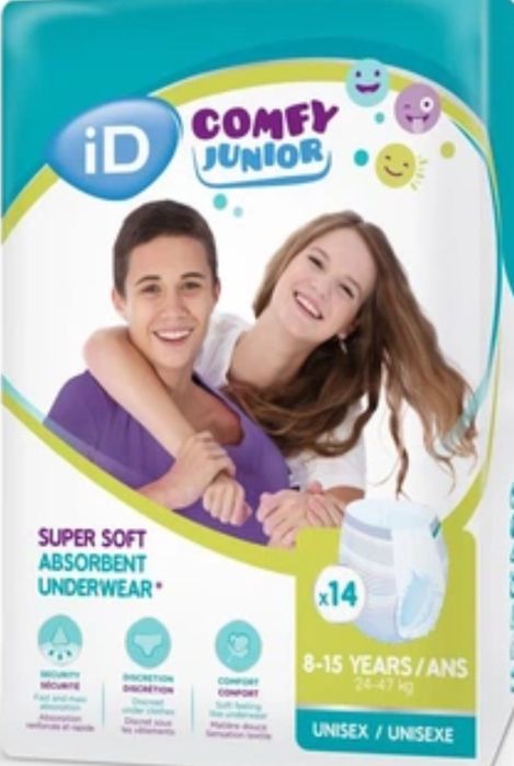 Памперси-трусики ID COMFI JUNIOR  8-15 років,24-47 кг.,унісекс