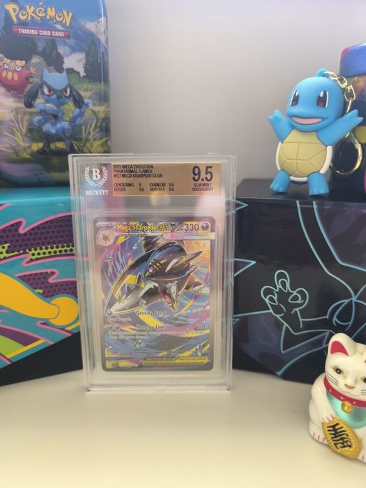 Pokémon Mega Charizard X EX + Mega Sharpedo EX | BGS 9 / 9.5