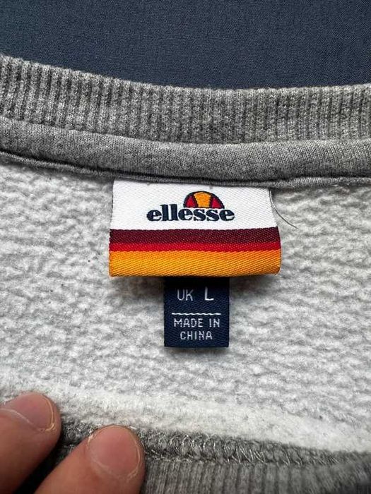 Ellesse Vintage Crewneck Sweatshirt Grey Big Logo