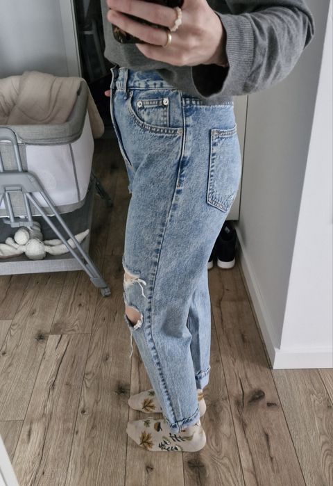 Jeansy z dziurami Pull&Bear rozmiar 38