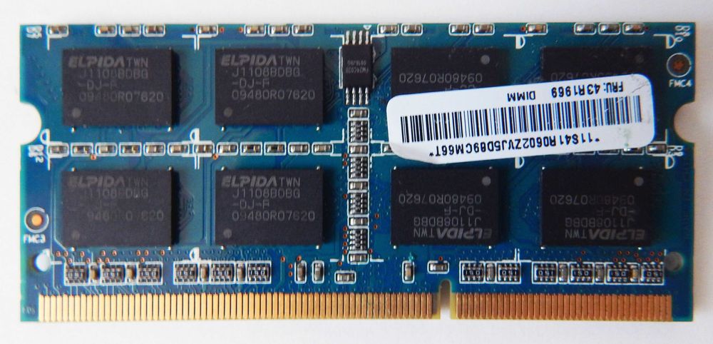 Ramaxel RAM 2GB DDR3 SO-DIMM 1066MHz