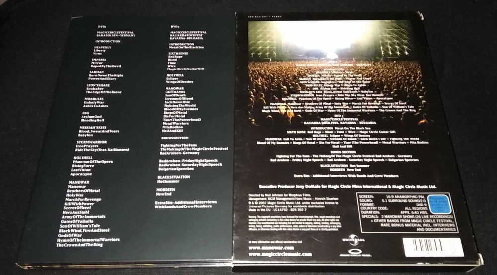 Manowar / Various – Magic Circle Festival Volume I (2DVD Excelente)
