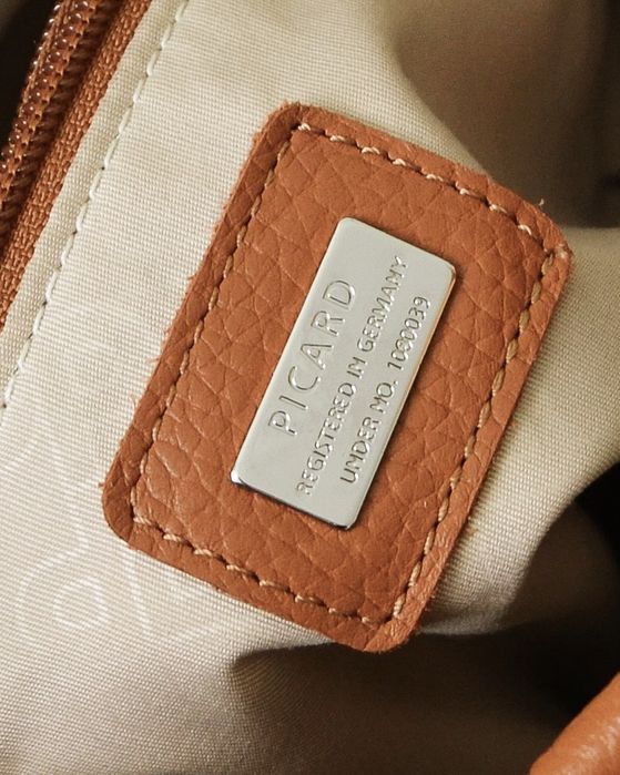 Брендова оригінальна стильна натуральна шкіряна сумка на плече PICARD