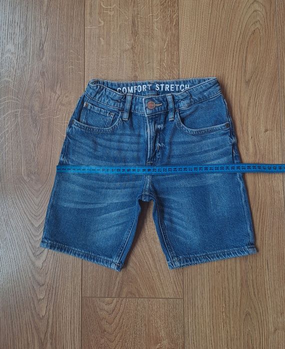 Летние синие джинсовые шорты для девочки/футболка майка топ