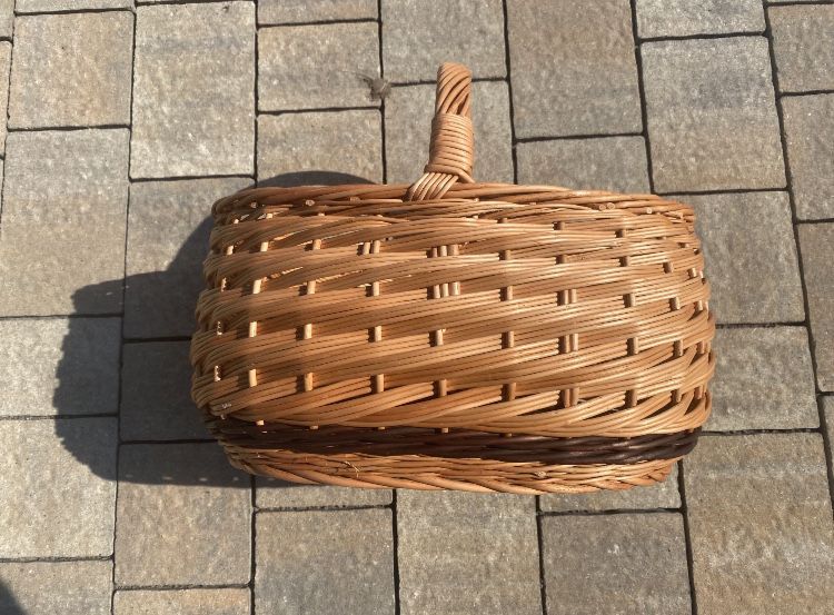Kosz WIKLINOWY Zakupowy Prezentowy Piknikowy Na Grzyby