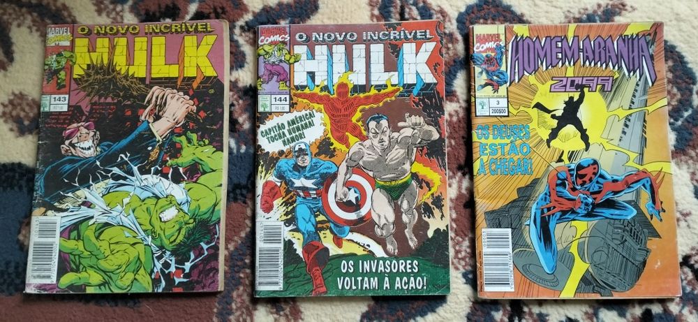Marvel and DC Comics BDs from the 1980s and 1990s, published by Abril