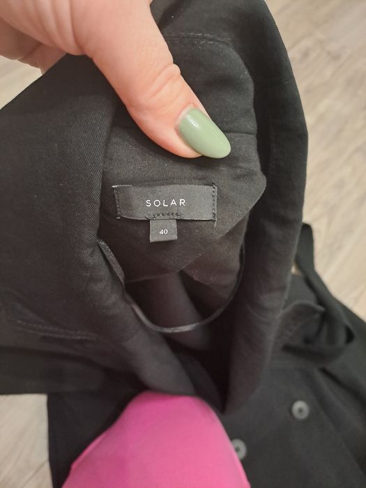 Czarna sukienka solar M/ L jak nowa gratis nowe pończochy calzedonia