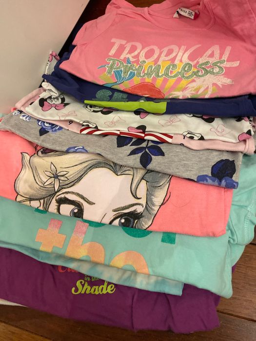 Koszulki letnie dla dziewczynki (12) 116-122cm