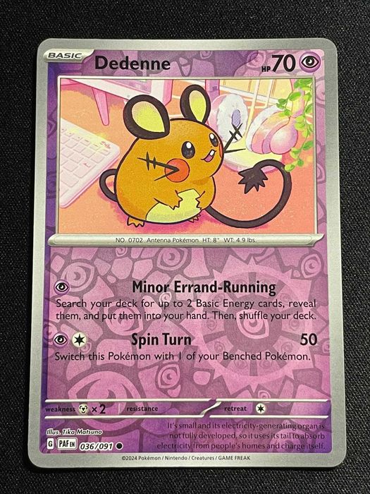 Carta Pokémon Dedenne 36/91 Paldean Fates