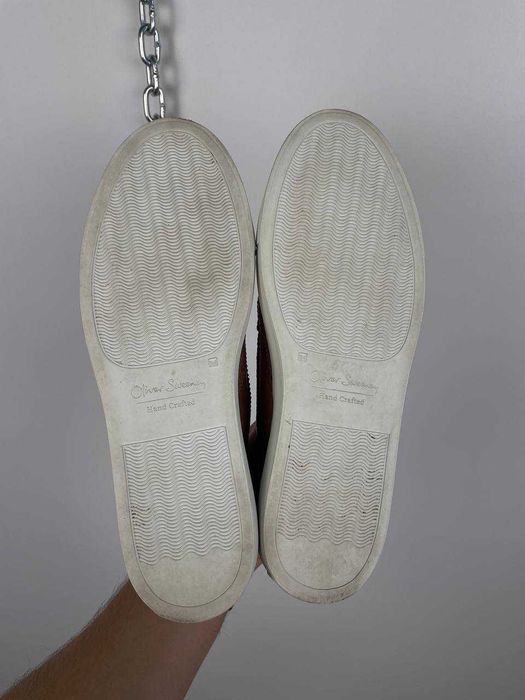 чоловічі шкіряні кросівки броги Oliver sweeney flavio cognac