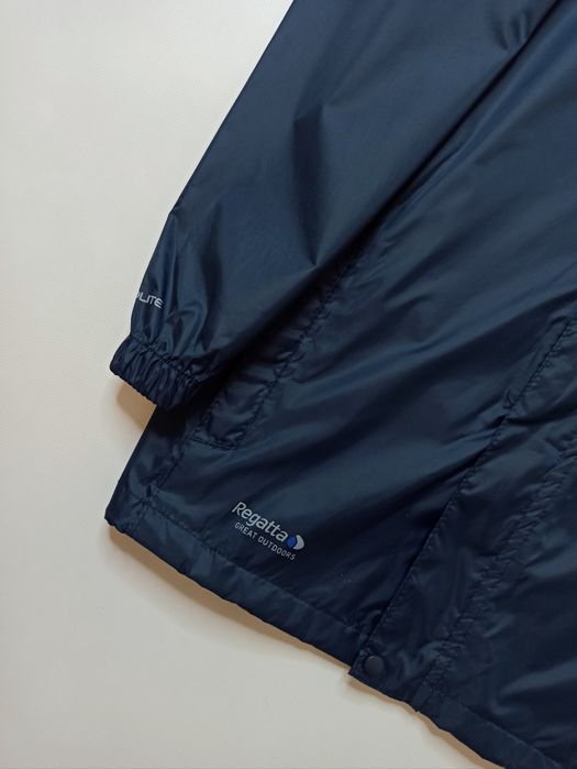 Куртка мужская ветровка дождевик синий с капюшоном Regatta Размер SM