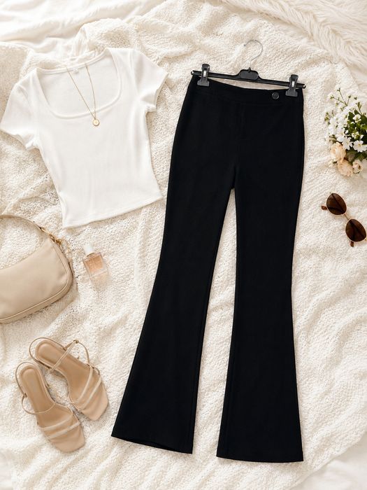 Spodnie flare smart casual XS/S