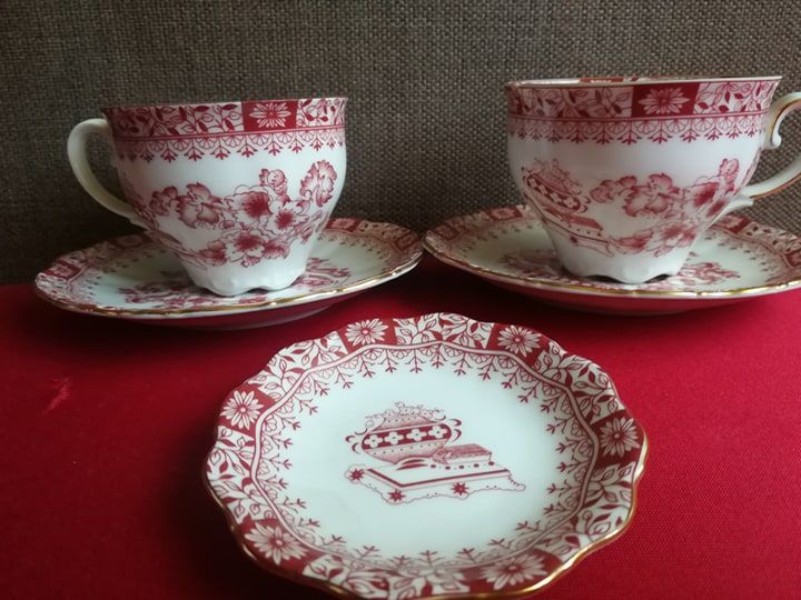Piękny ,unikatowy komplet Bawarskiej porcelany.