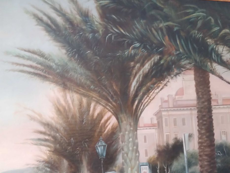 PAŁACOWY ANTYK - Bardzo Duży Obraz z XIX wiek - 1897 rok sygnowany