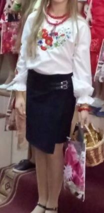Школьная юбка-шорты на девочку 12-14лет р.152
