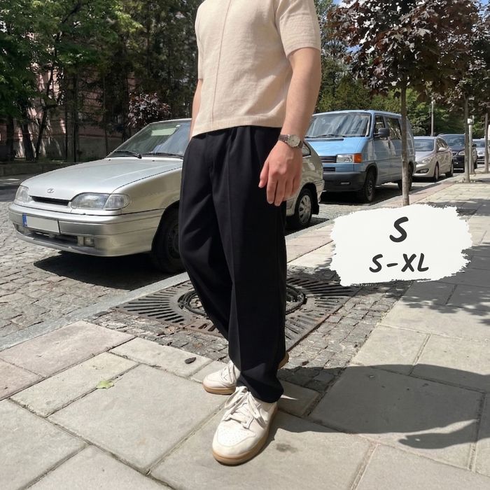 Брюки класичні широкі чоловічі Штани мужские классические широкие S