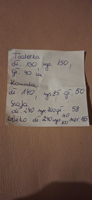 Meble do sypialni