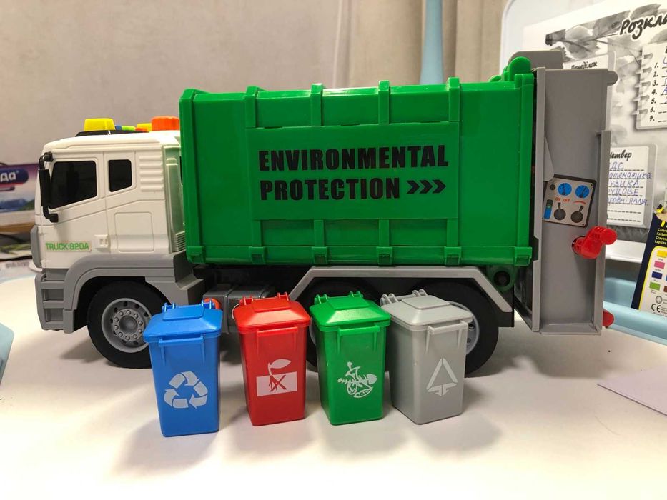 Машина сміттєвоз світло музика інерційний