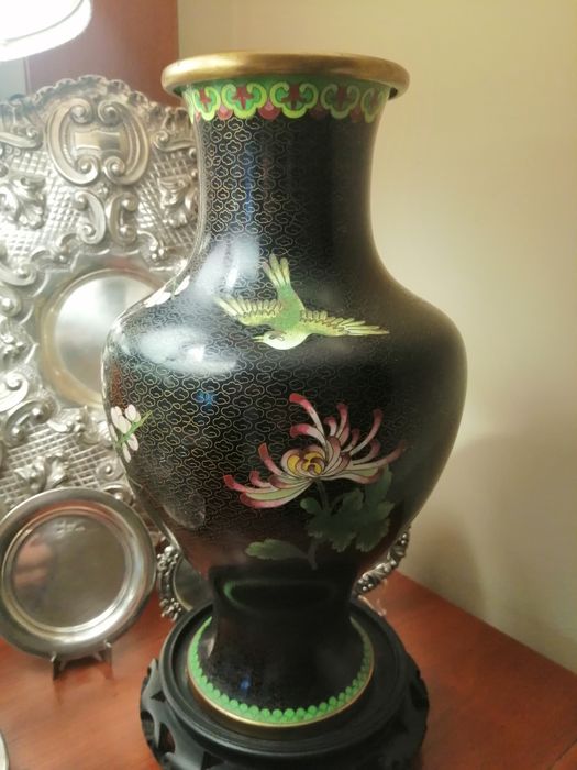 Jarra cloisonné 32 cm