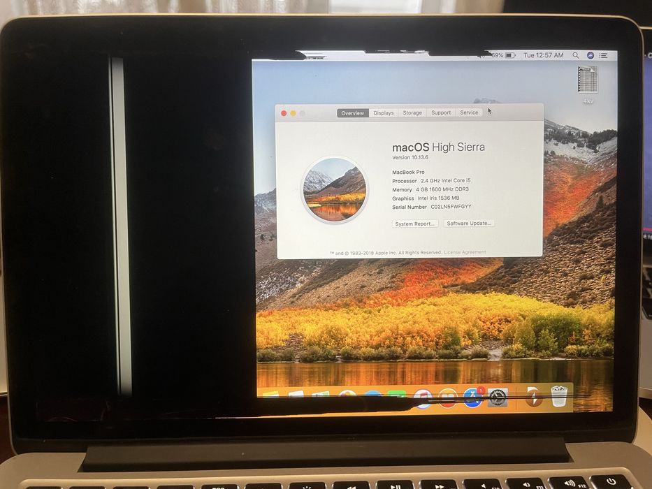 Macbook a1502 13” i5/4Gb на запчастини