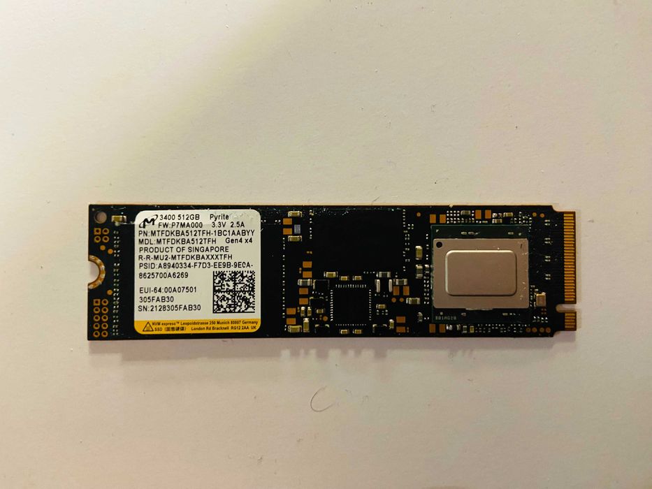 NVME 512gb Micron 3400