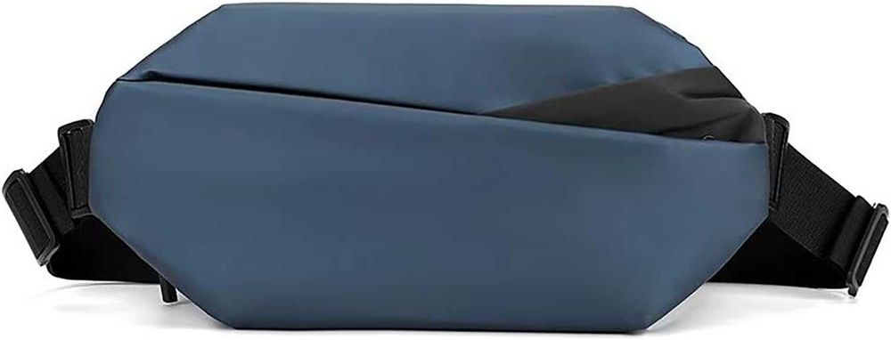 Torba męska sling bag na ramię nylon wodoodporna saszetka niebieska 3l