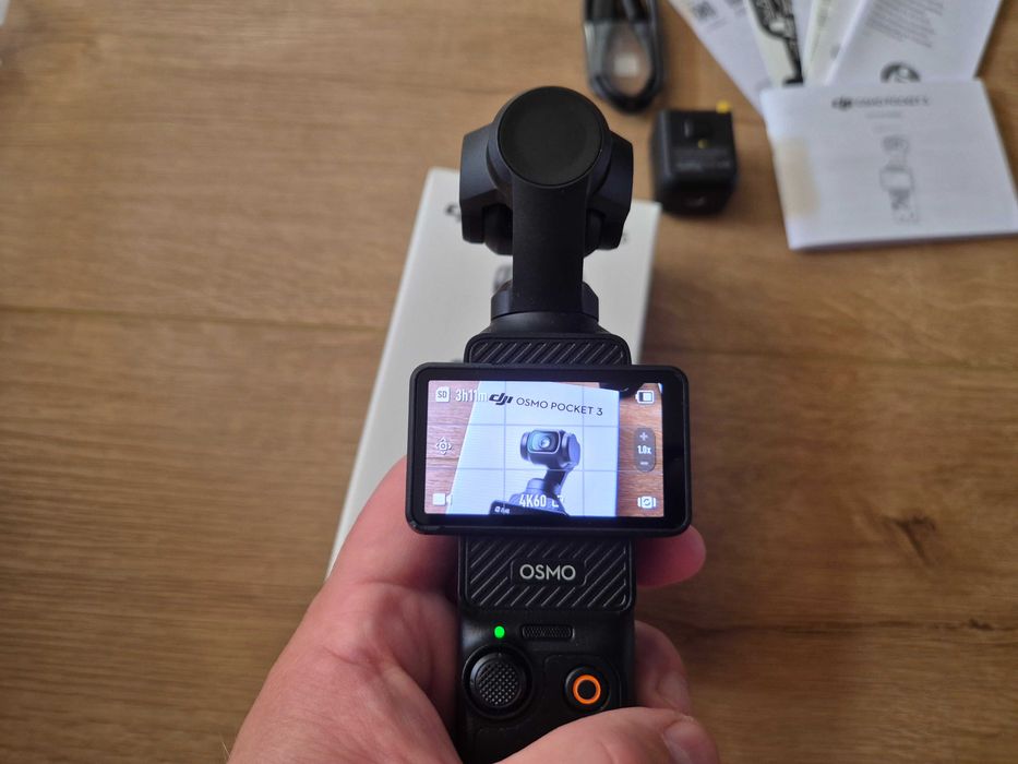 Dji Osmo Pocket 3 + 2 mikrofony dji mic mini biały i czarny, komplet jak nowy, GWARANCJA do 09.01.2028