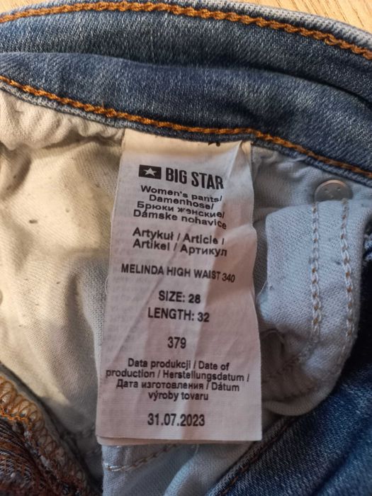 spodnie damskie firmy BIG-STAR r.W28,L32