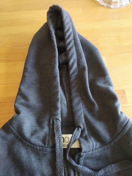 Casaco sweatshirt com fecho cinza S