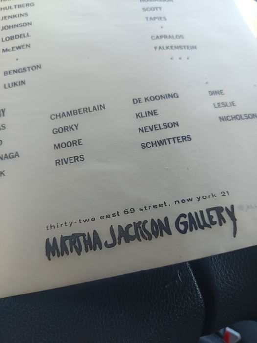 W.Scott Martha Jackson Gallery
