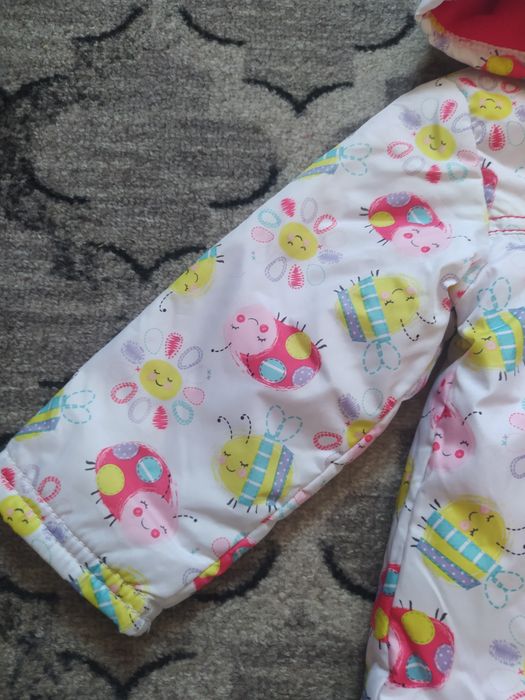 Kurtka wiosenna z kapturem na polarze George jak nowa