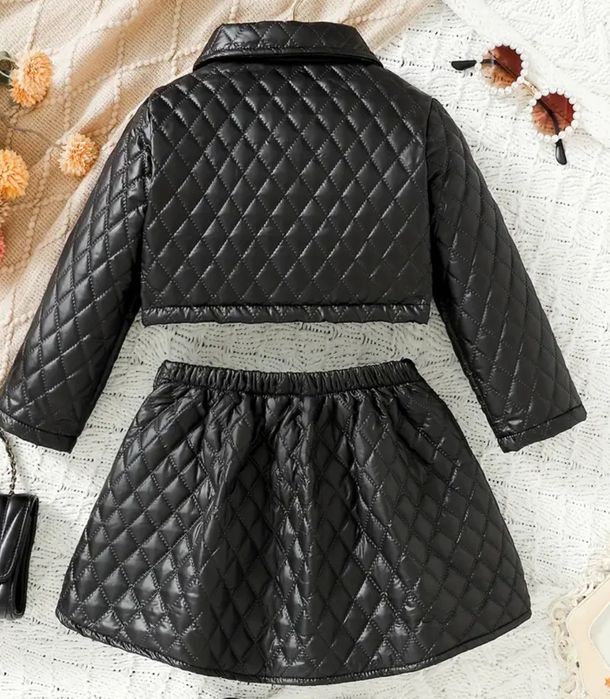 Czarny komplet dla dziewczynki