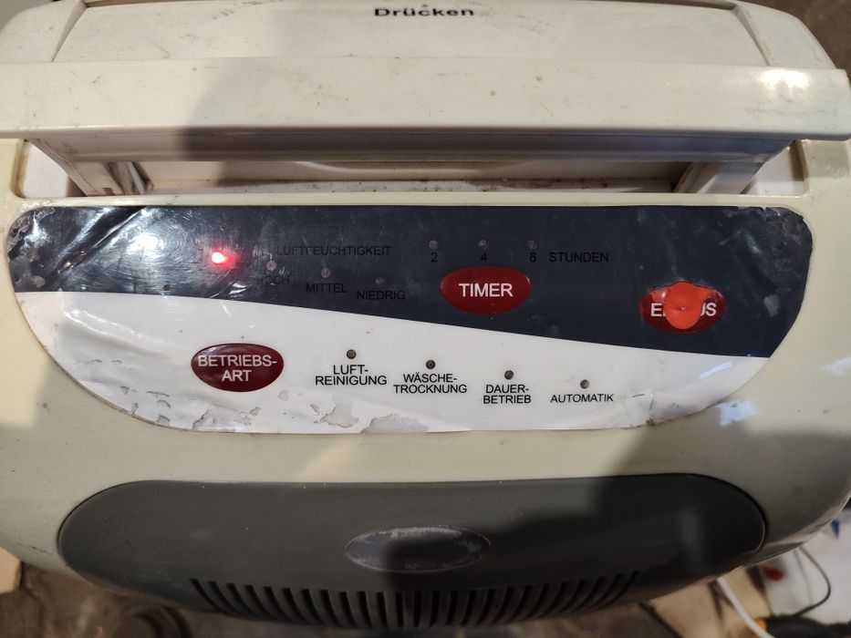 Osuszacz powietrza do 20l/24 uszkodzony