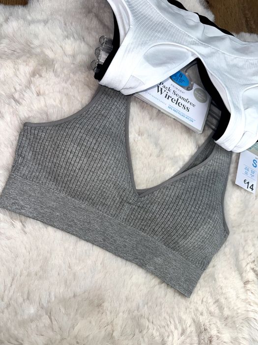 Primark 3 x biustonosz sportowy nowy S