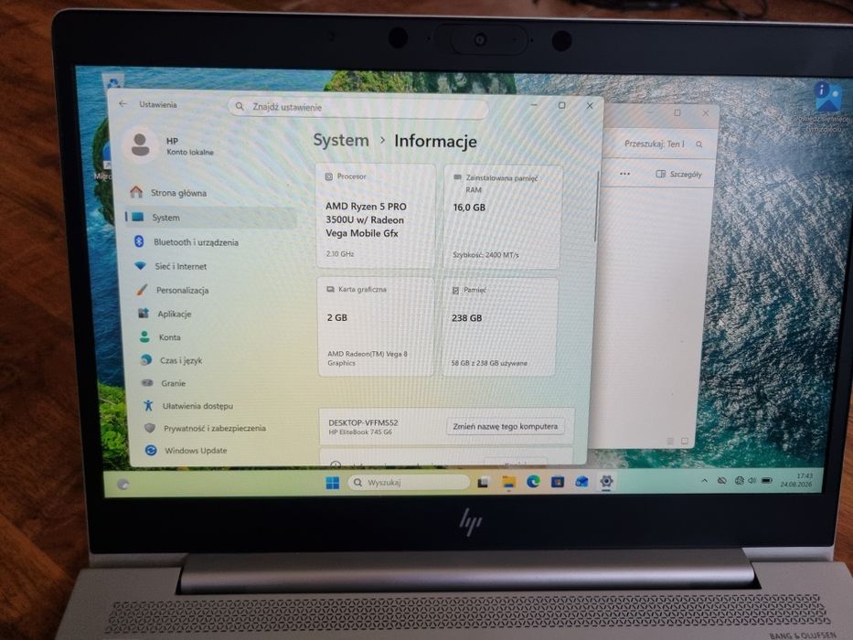 Laptop HP Elitebook 745 g6 Ryzen