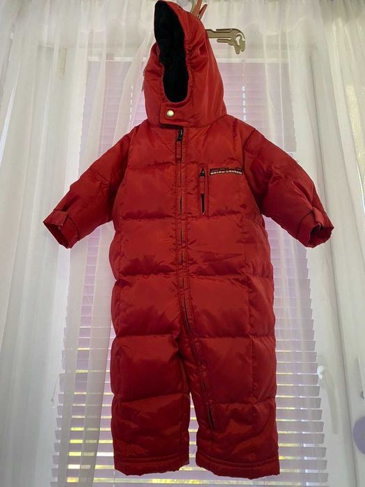 Дитячий комбінезон POLO by Ralph Lauren (пух) та чобітки - мокси