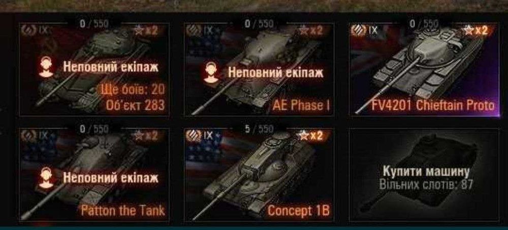 Аккаунт world of tanks