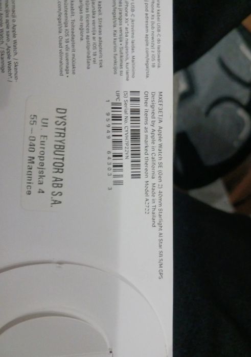 Apple watch SE gen 2 40mm