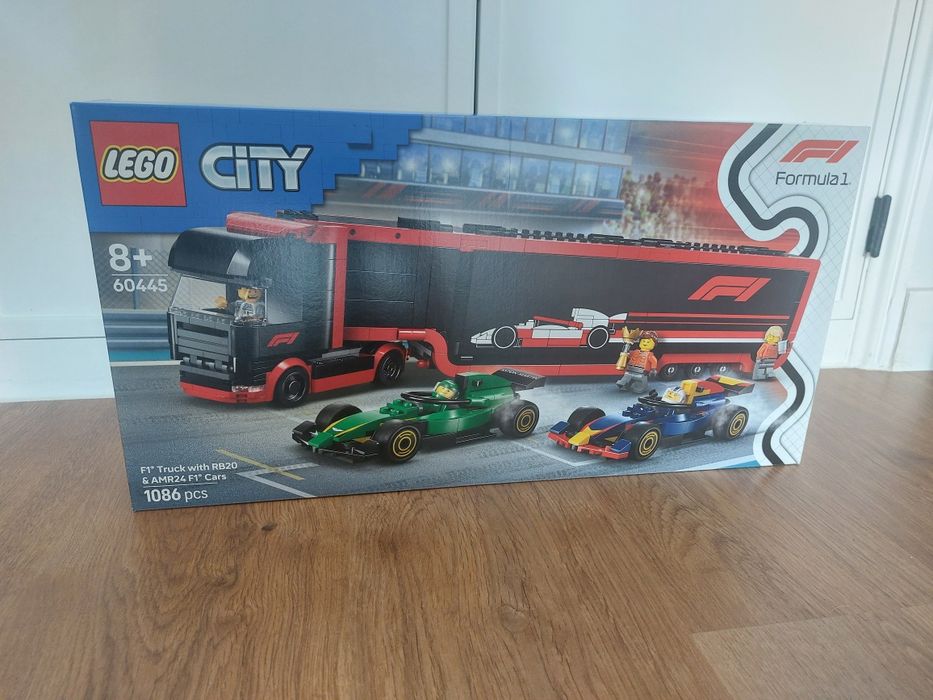Lego 60445 F1 Truck with RB20 & AMR24 F1 Cars