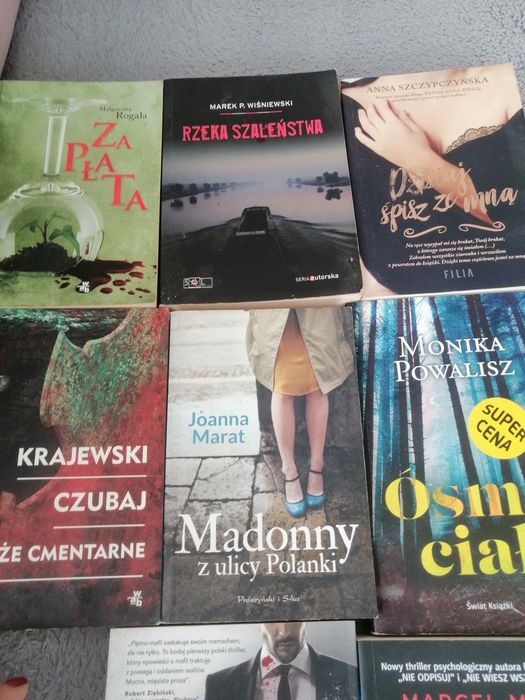 Zestaw 8 książek tylko polscy autorzy