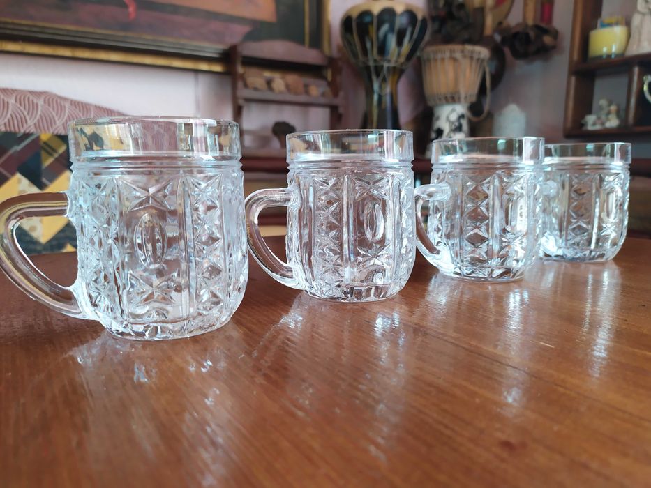 Кришталеві кружки, 4 штуки