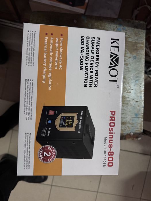 Джерело безперебійного живлення Kemot PRO sinus-800 500 Вт/800 ВА