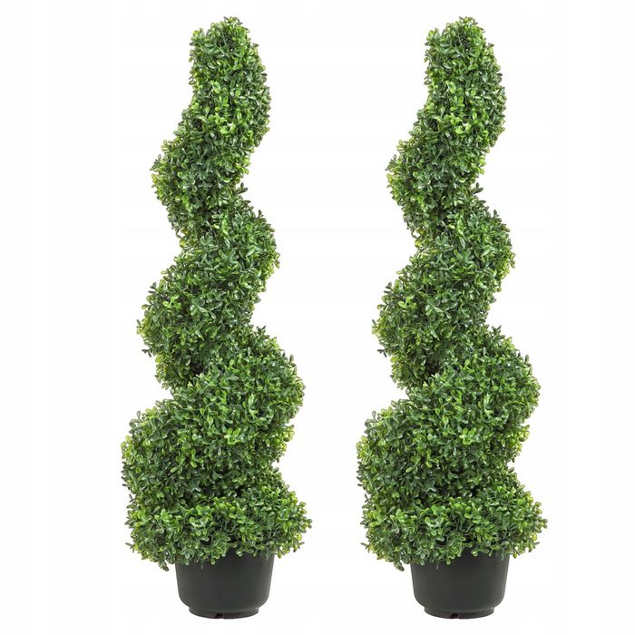 VEVOR 2 szt sztuczna wieża Z bukszpanu spirala 91 cm premium