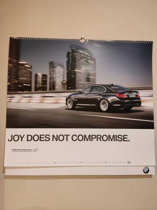 Kalendarz BMW 2010, 58 x 54 cm.