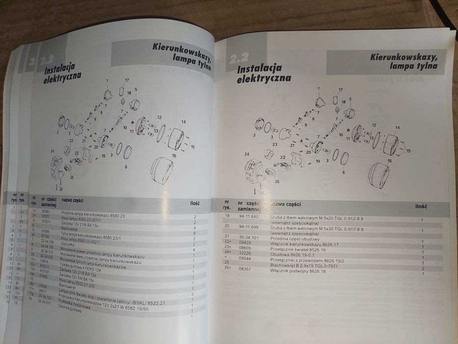 Instrukcja obsługi katalog czescci rama silnik mz etz 125/150