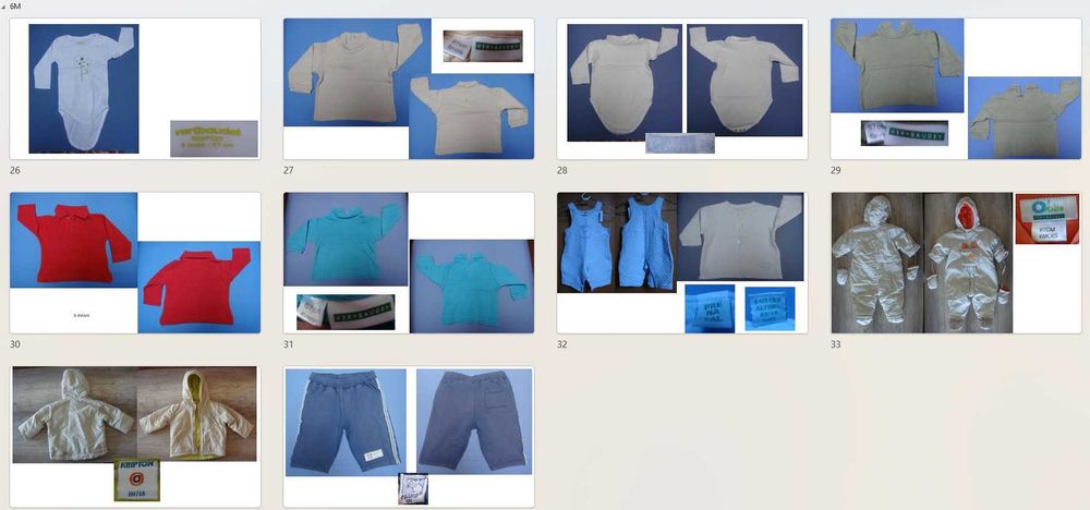 Roupa de Bebe Variada 1M aos 12M