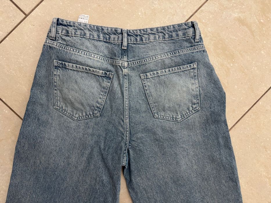 Stradivarius extra jeans spodnie dzwony szerokimi nogawkami L jak nowe